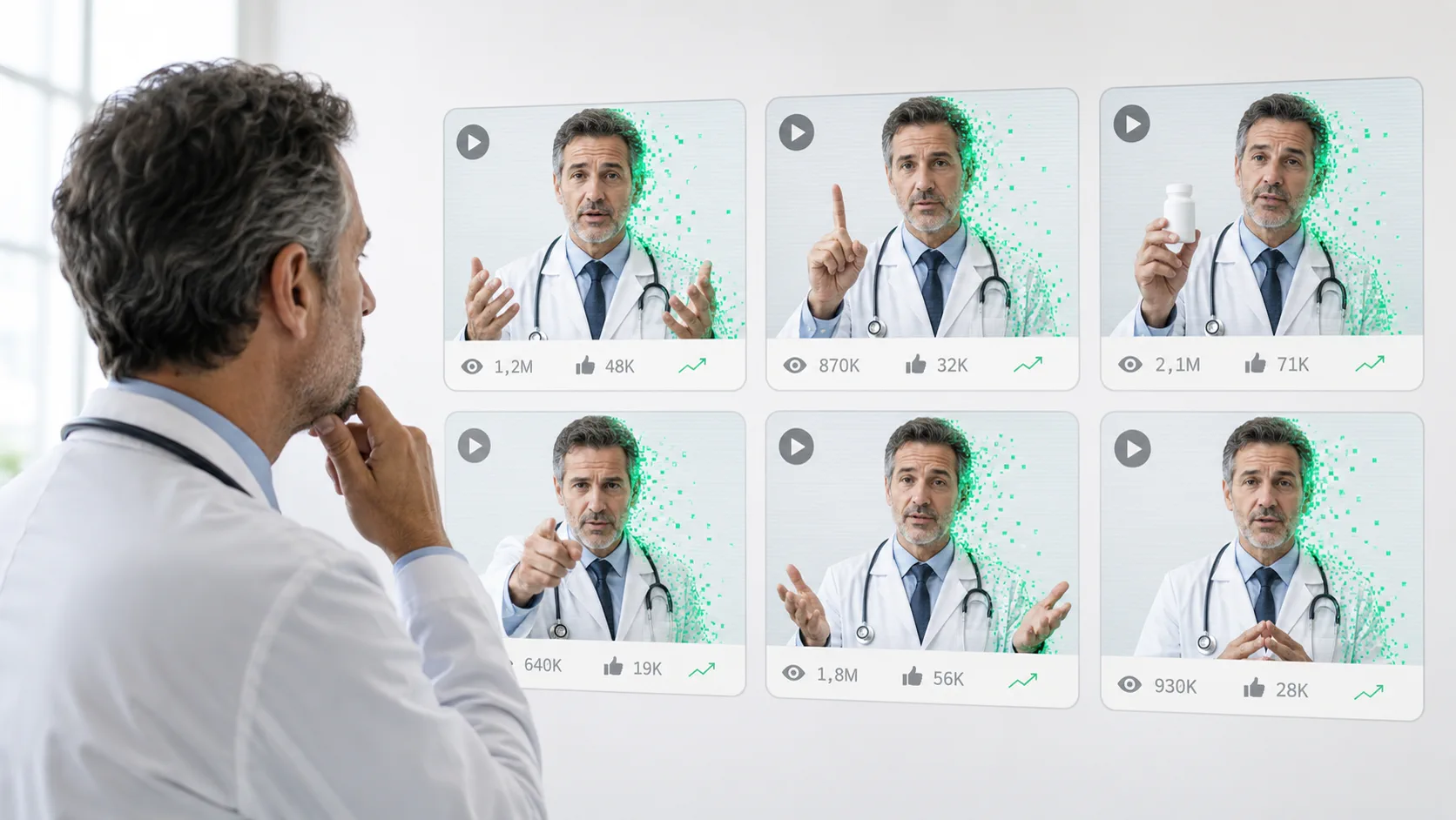 Imagem clonada por IA: guia de resposta para médicos