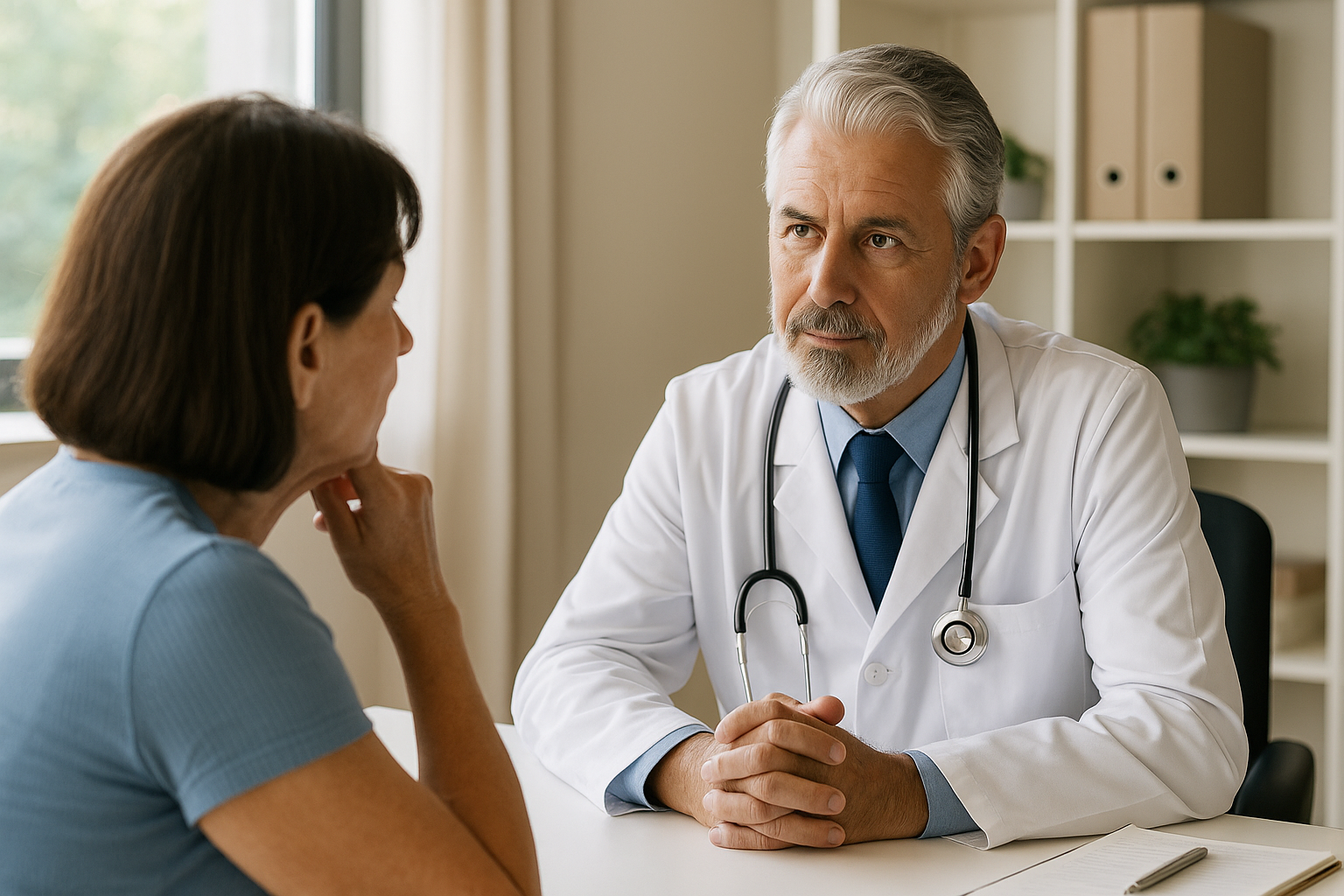 Médico escrevendo anotações – autoridade médica e consistência na entrega