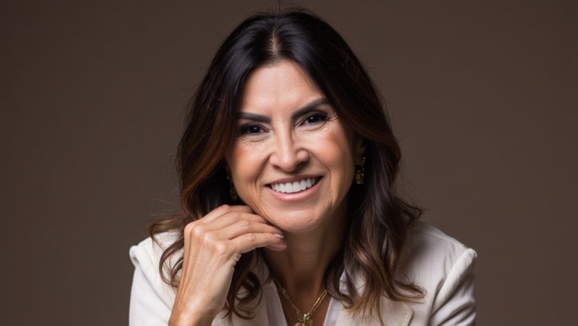 Foto de Claudia Flehr, fundadora da CF Marketing Médico, especialista em consultoria e posicionamento para médicos e clínicas.
